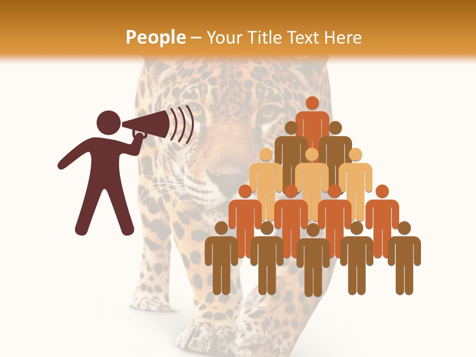 Front Animal Strength PowerPoint Template