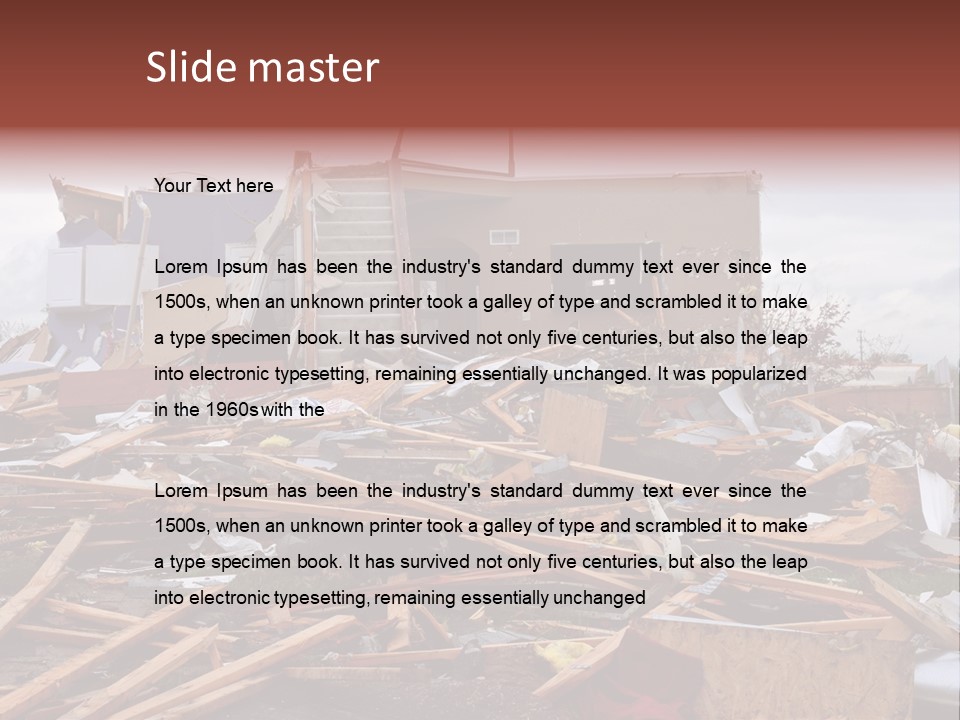 Sky Home Structure PowerPoint Template