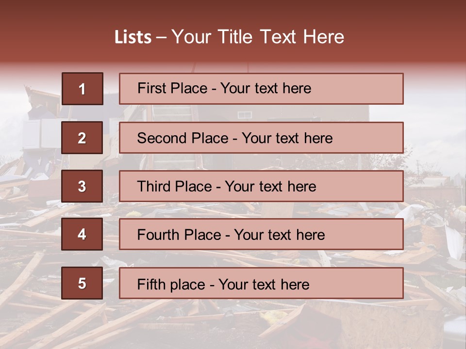 Sky Home Structure PowerPoint Template
