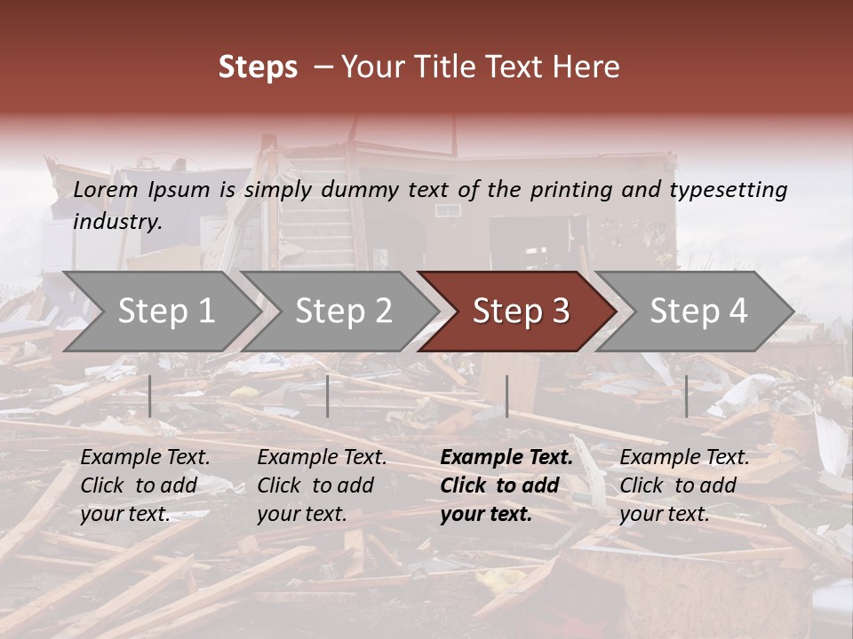 Sky Home Structure PowerPoint Template