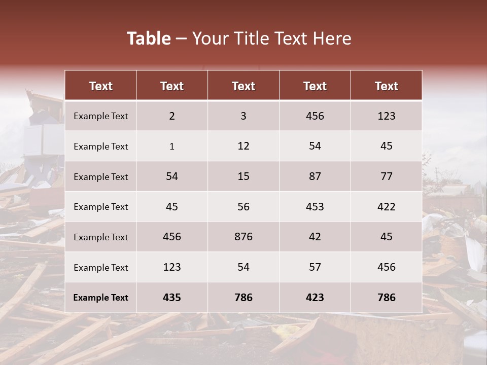 Sky Home Structure PowerPoint Template
