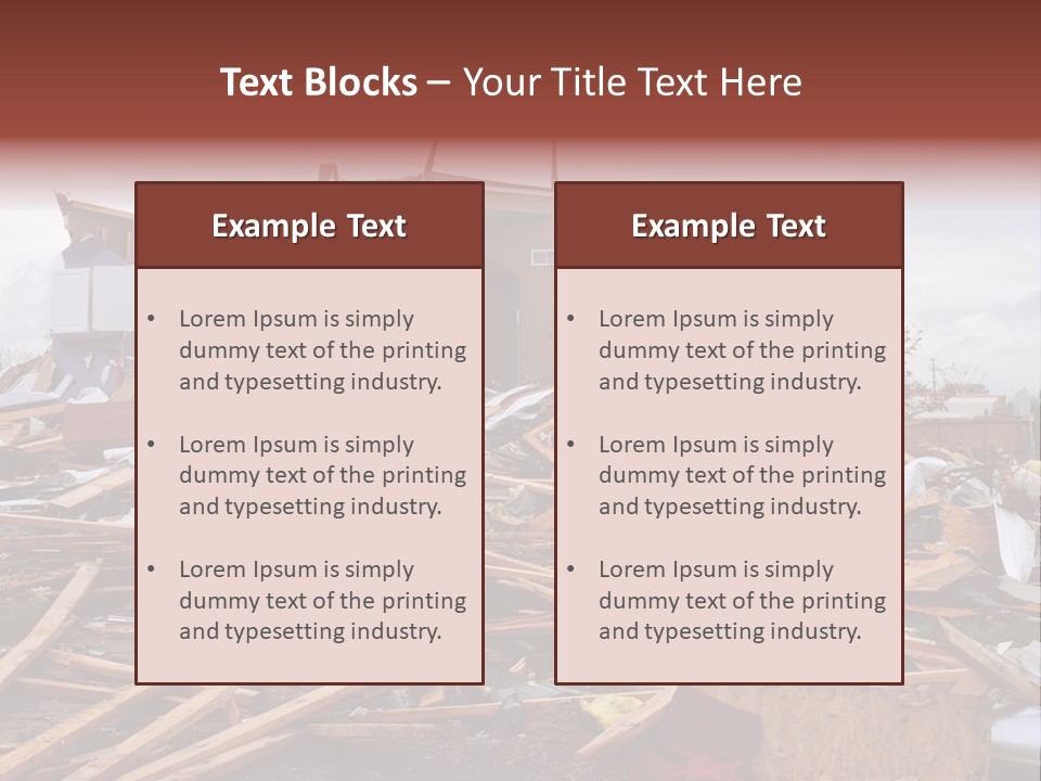 Sky Home Structure PowerPoint Template