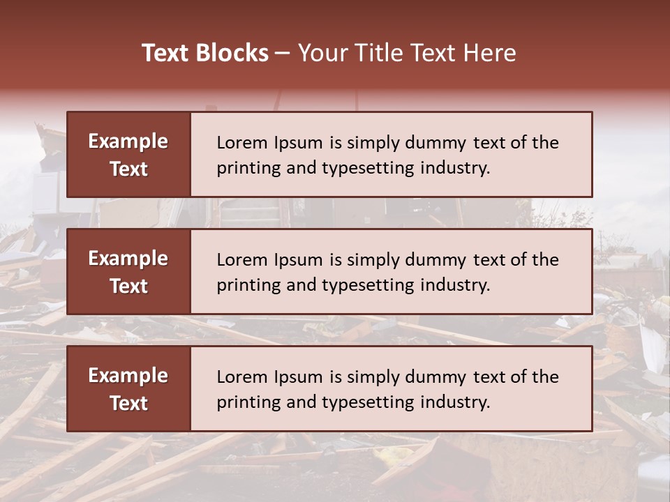 Sky Home Structure PowerPoint Template