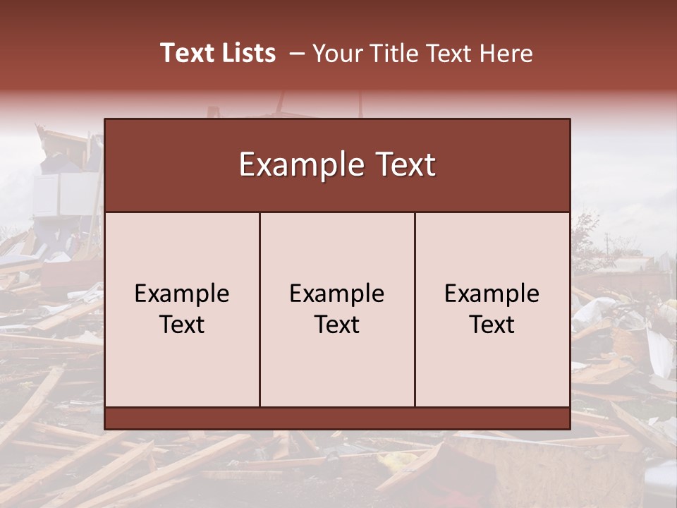 Sky Home Structure PowerPoint Template