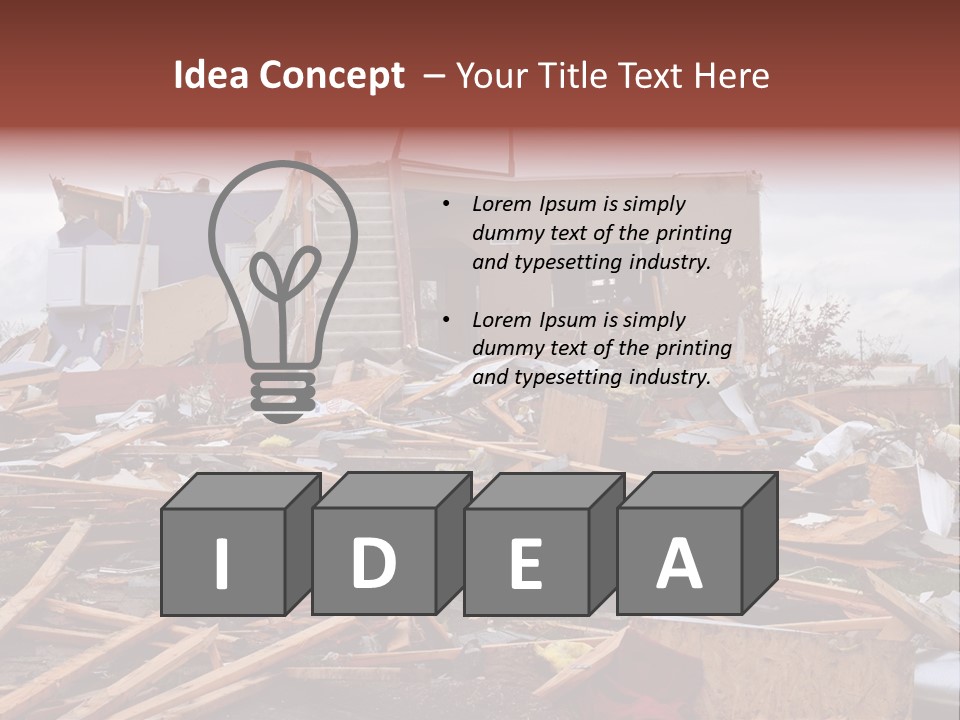 Sky Home Structure PowerPoint Template