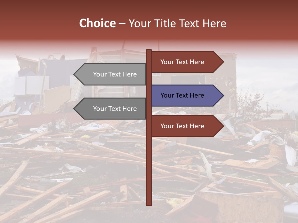 Sky Home Structure PowerPoint Template
