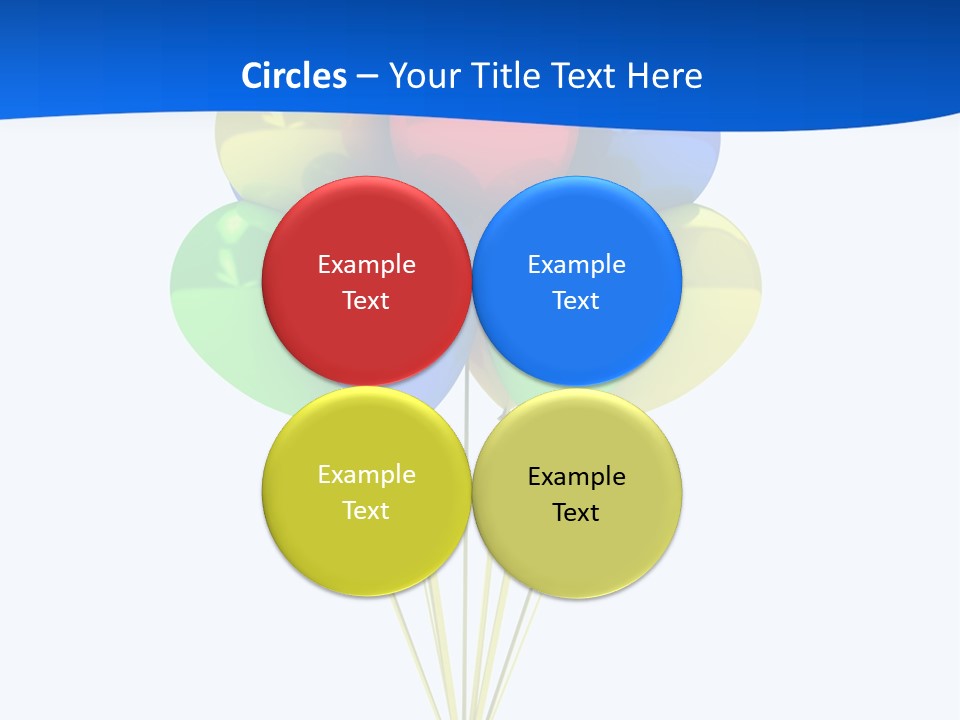 Celebration Helium Bunch PowerPoint Template