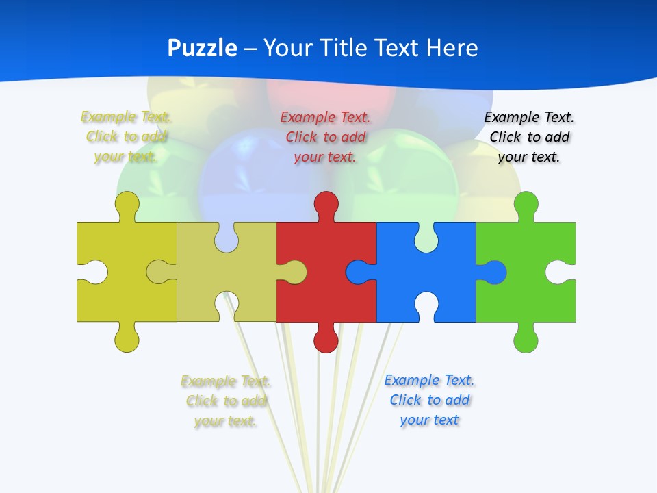 Celebration Helium Bunch PowerPoint Template