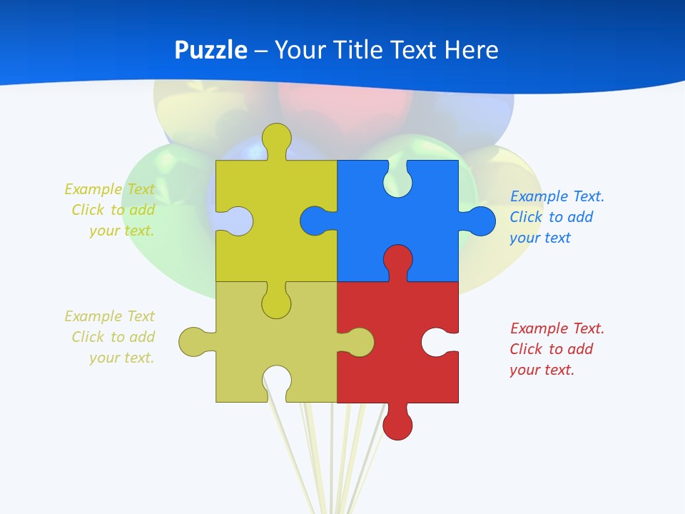 Celebration Helium Bunch PowerPoint Template