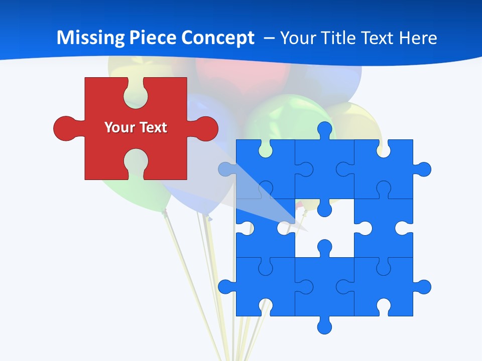 Celebration Helium Bunch PowerPoint Template