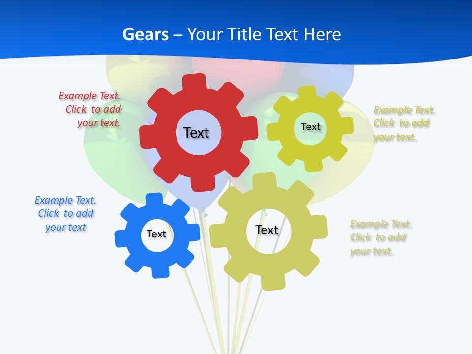 Celebration Helium Bunch PowerPoint Template