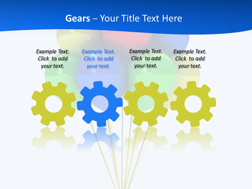 Celebration Helium Bunch PowerPoint Template