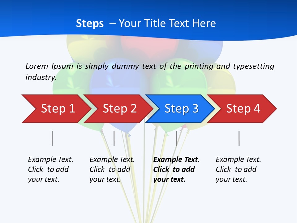 Celebration Helium Bunch PowerPoint Template