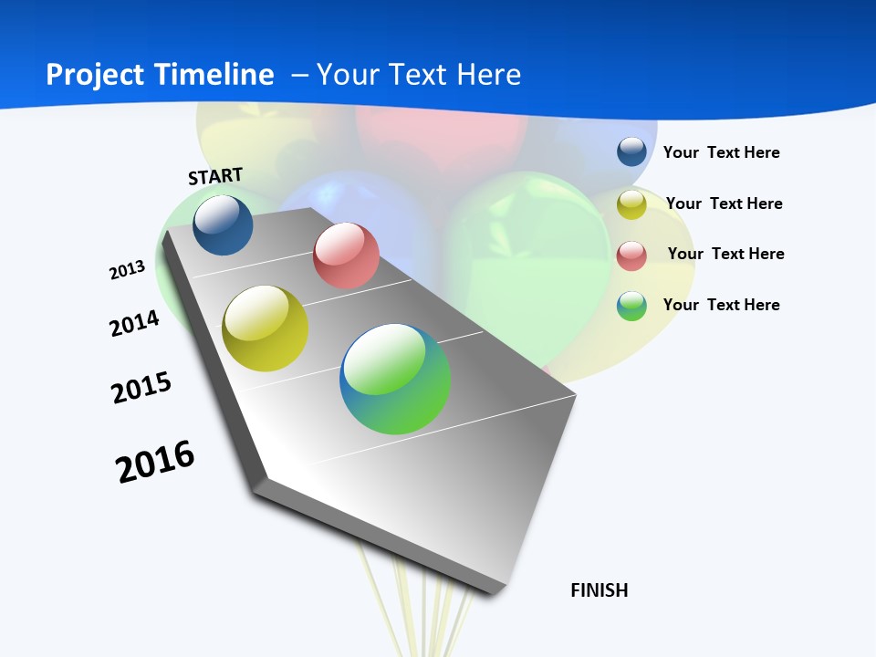 Celebration Helium Bunch PowerPoint Template