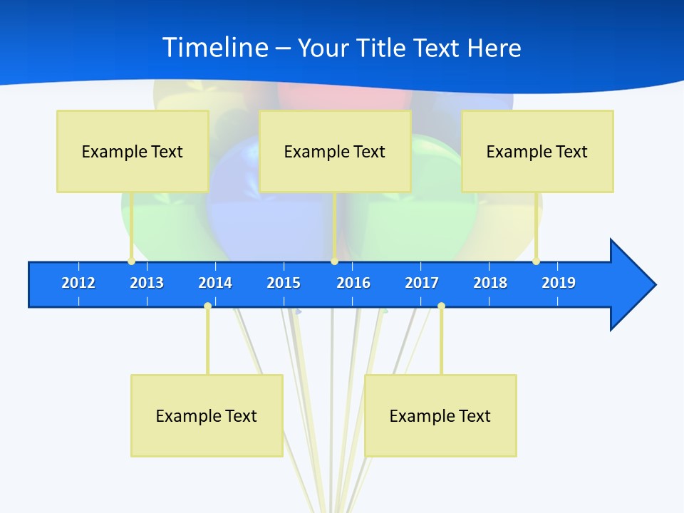 Celebration Helium Bunch PowerPoint Template