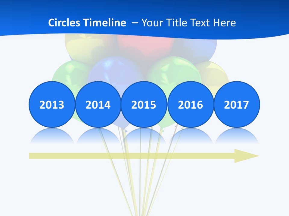 Celebration Helium Bunch PowerPoint Template