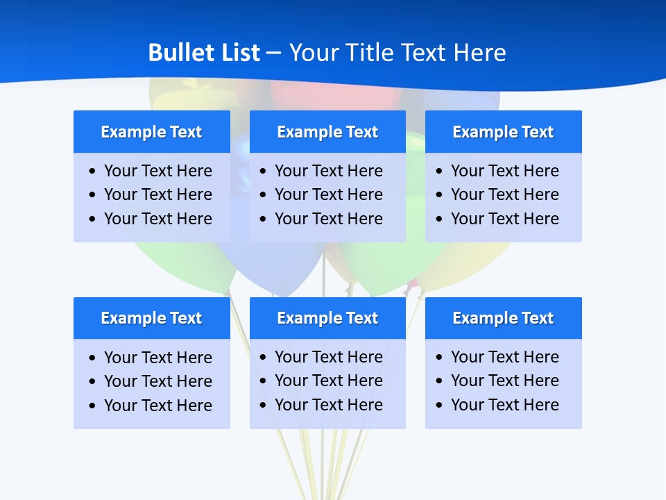 Celebration Helium Bunch PowerPoint Template