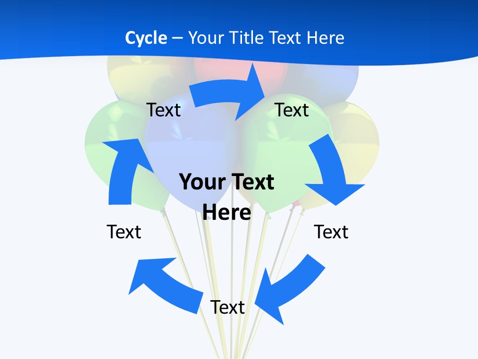 Celebration Helium Bunch PowerPoint Template