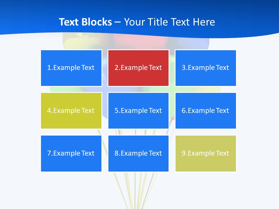 Celebration Helium Bunch PowerPoint Template