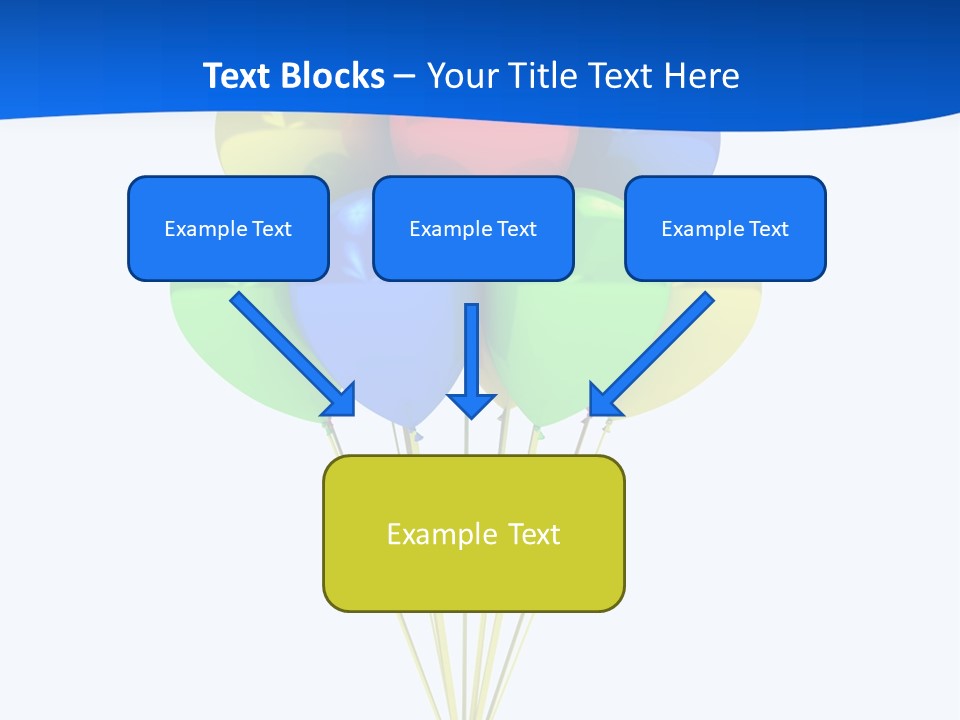 Celebration Helium Bunch PowerPoint Template