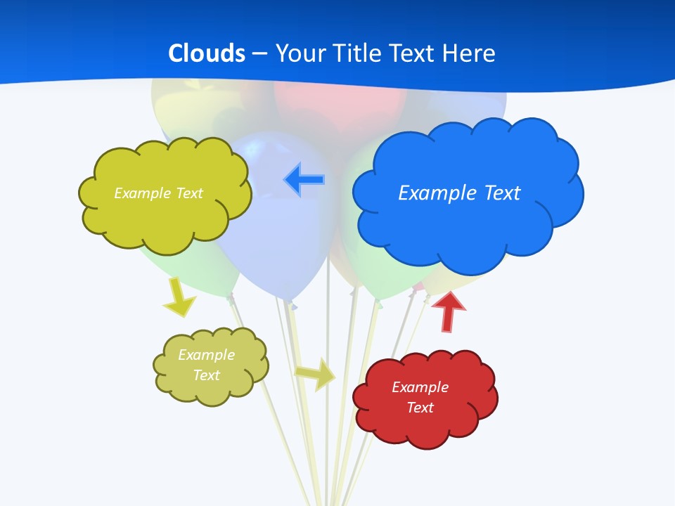 Celebration Helium Bunch PowerPoint Template