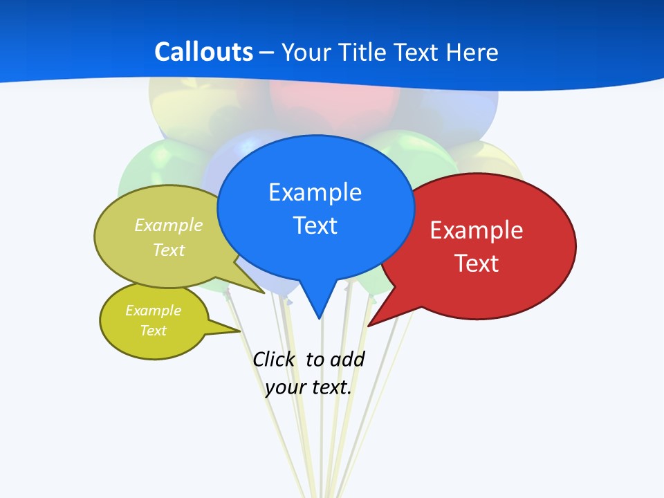 Celebration Helium Bunch PowerPoint Template