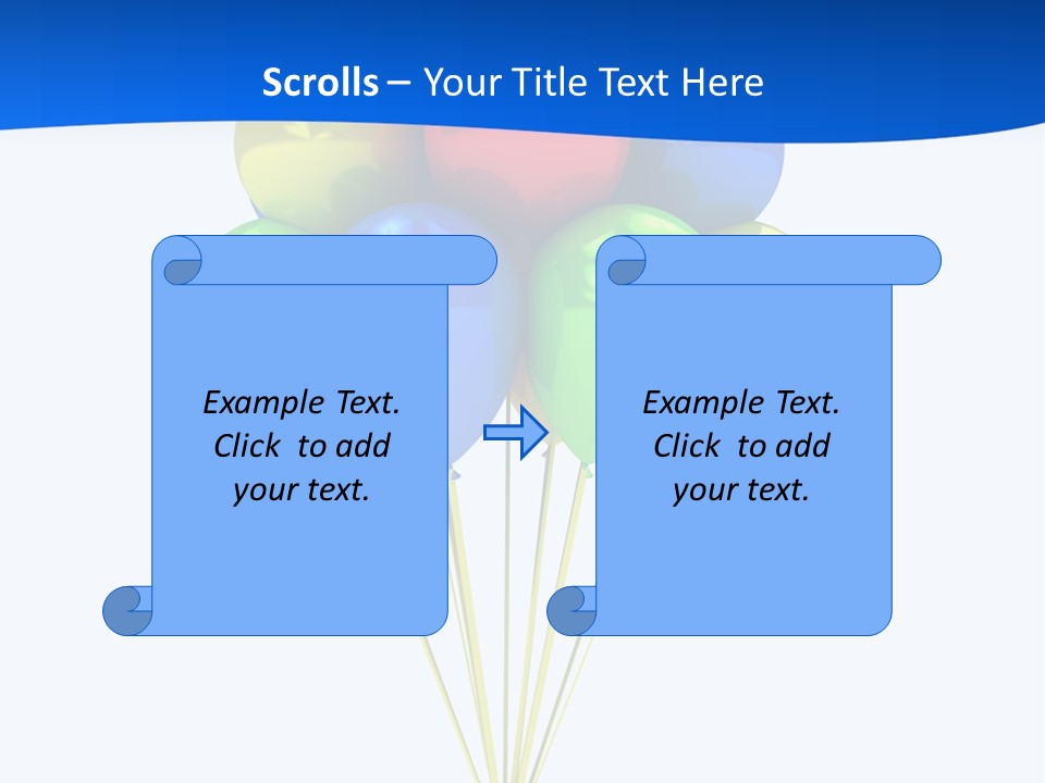 Celebration Helium Bunch PowerPoint Template