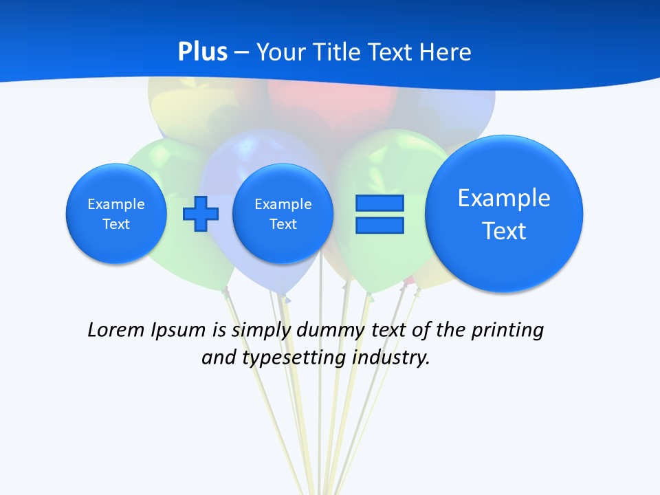 Celebration Helium Bunch PowerPoint Template