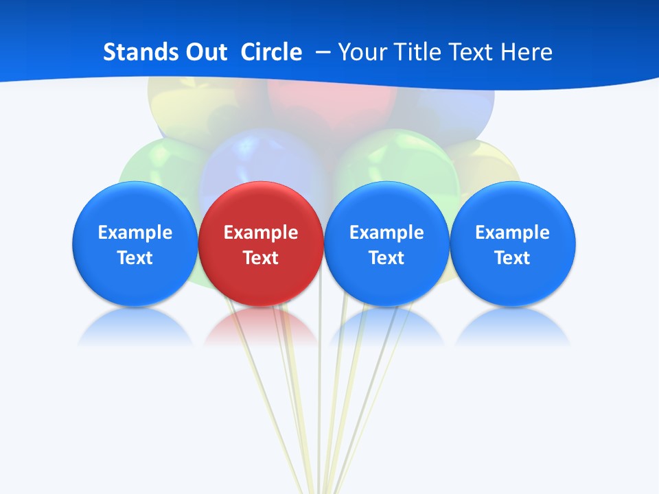 Celebration Helium Bunch PowerPoint Template