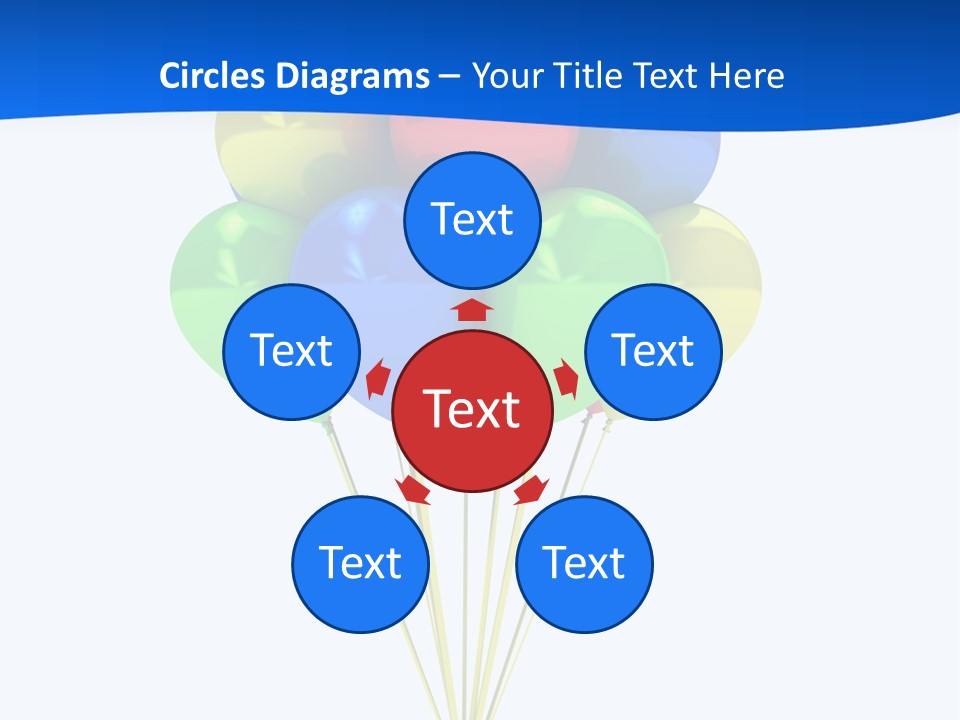 Celebration Helium Bunch PowerPoint Template