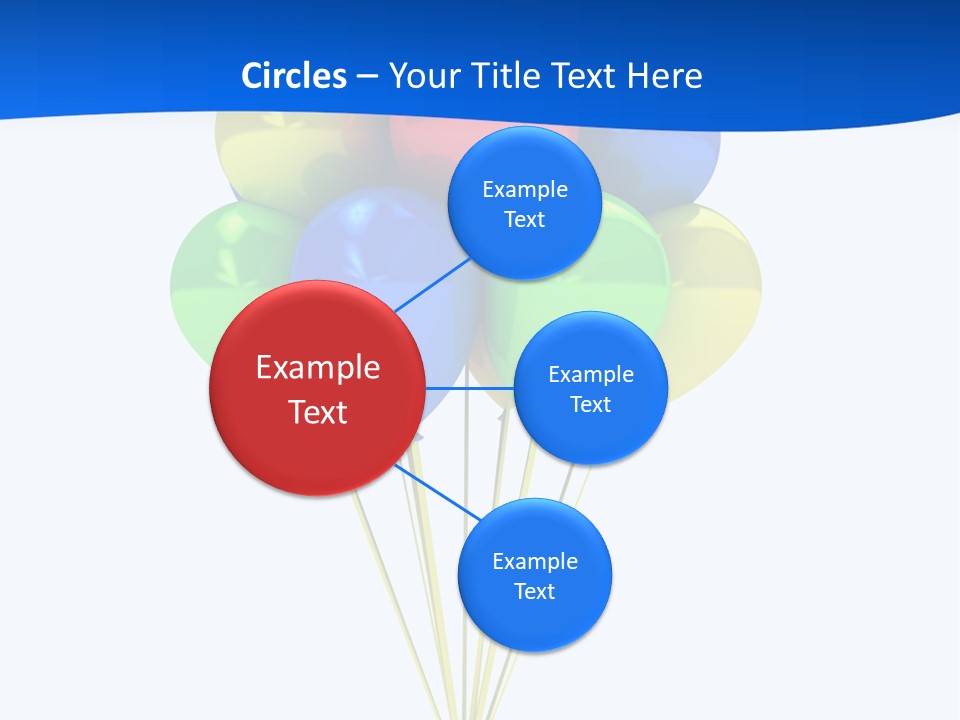 Celebration Helium Bunch PowerPoint Template