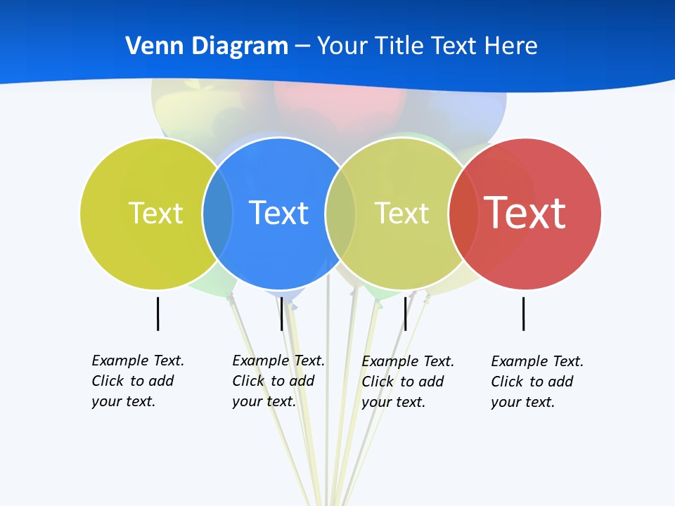 Celebration Helium Bunch PowerPoint Template