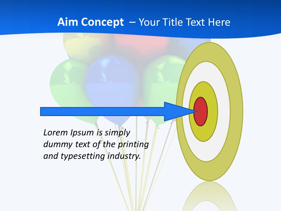 Celebration Helium Bunch PowerPoint Template