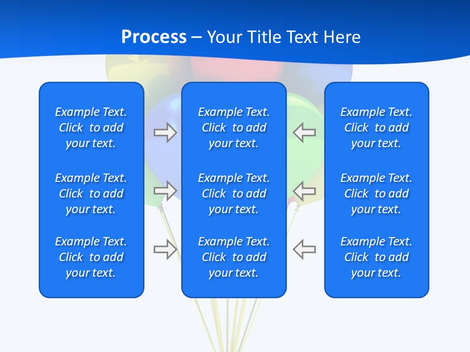 Celebration Helium Bunch PowerPoint Template