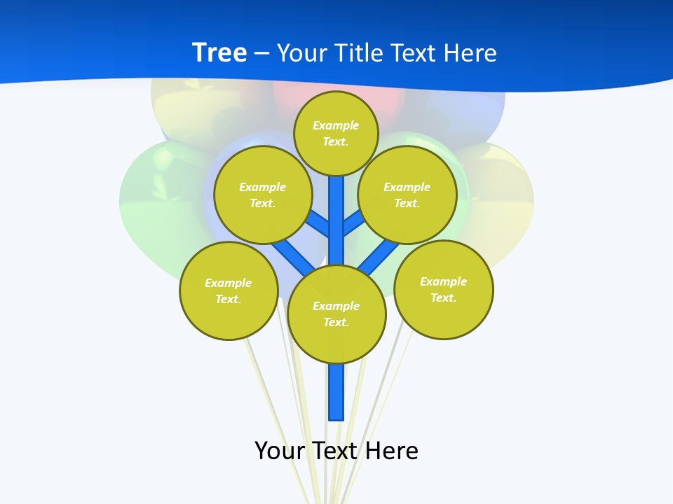 Celebration Helium Bunch PowerPoint Template