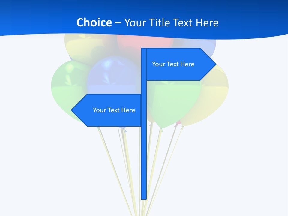 Celebration Helium Bunch PowerPoint Template