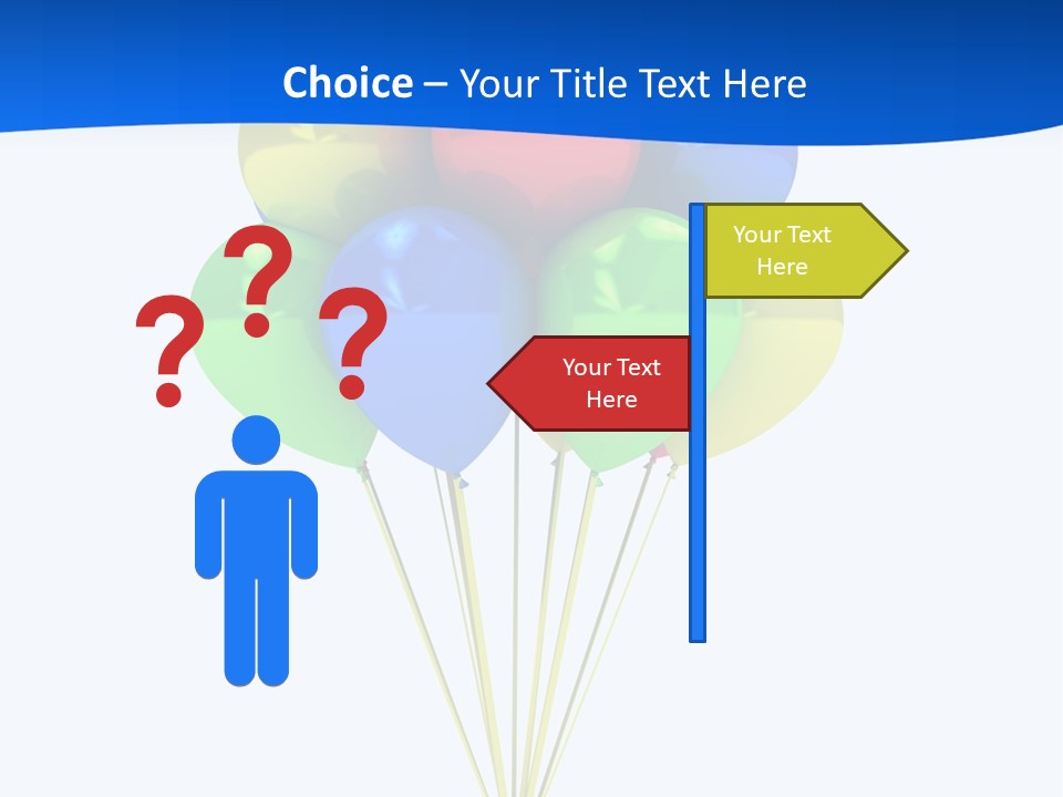 Celebration Helium Bunch PowerPoint Template