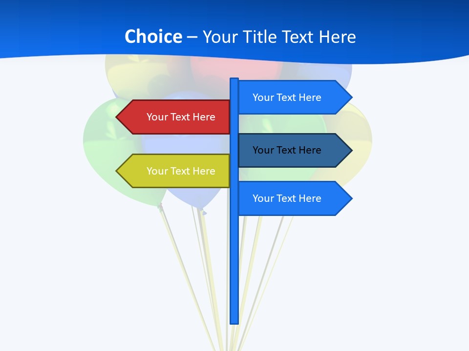 Celebration Helium Bunch PowerPoint Template