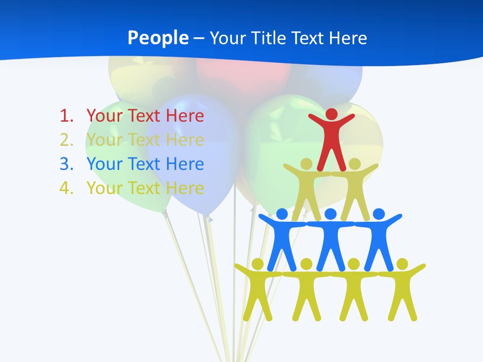 Celebration Helium Bunch PowerPoint Template