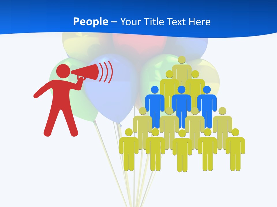 Celebration Helium Bunch PowerPoint Template