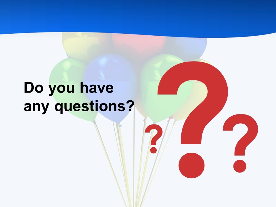 Celebration Helium Bunch PowerPoint Template