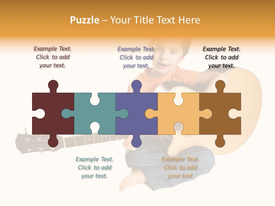 Melody Cute Kid PowerPoint Template