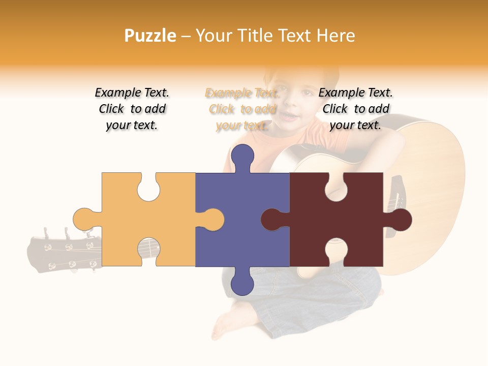 Melody Cute Kid PowerPoint Template