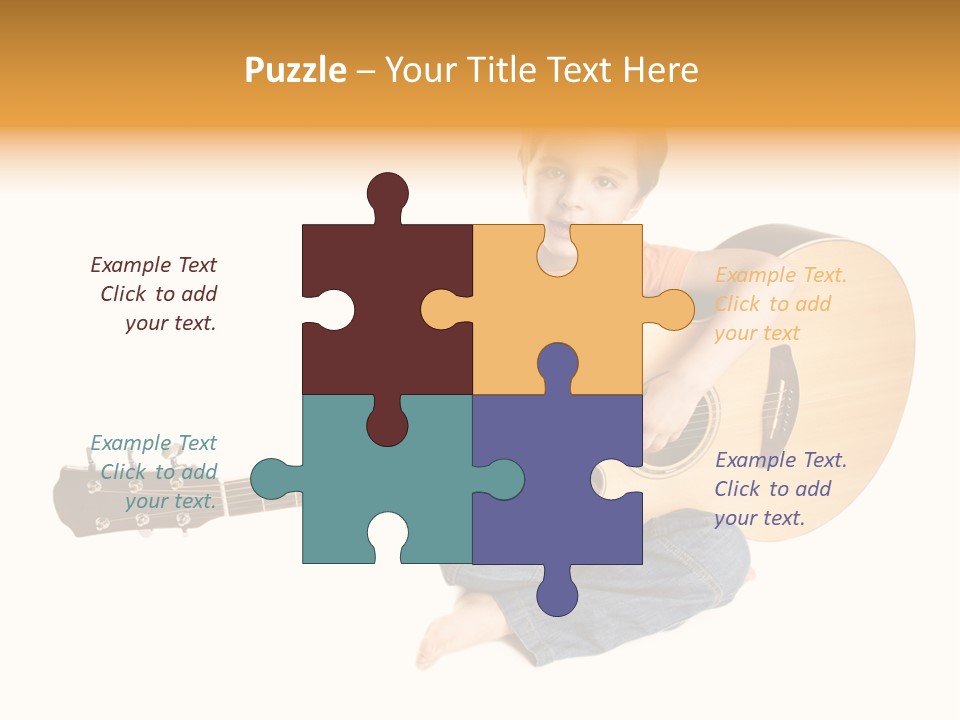 Melody Cute Kid PowerPoint Template