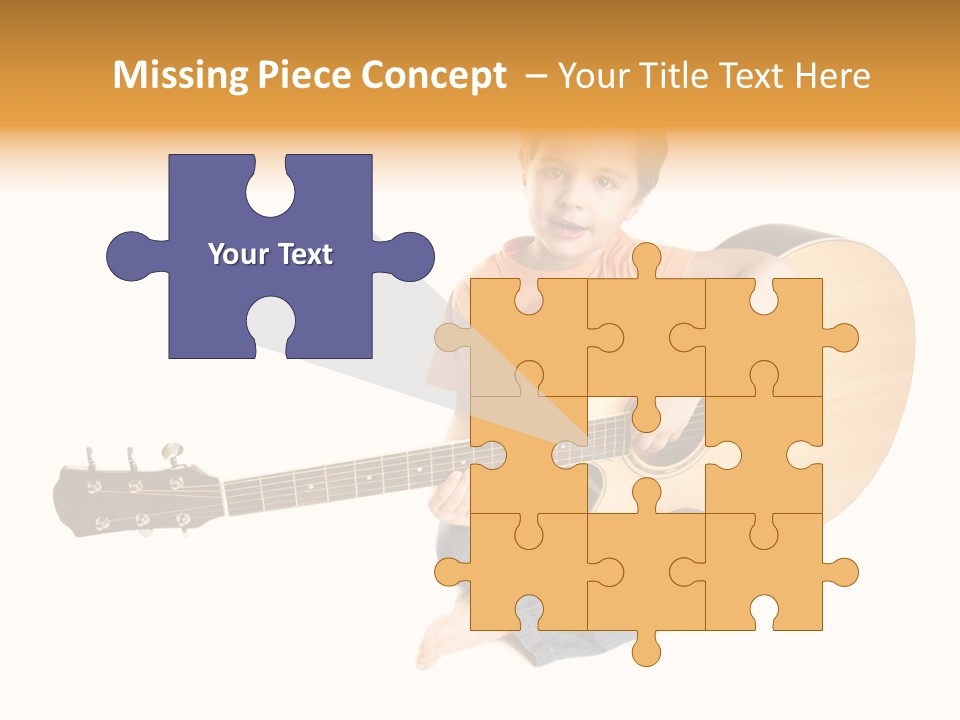 Melody Cute Kid PowerPoint Template