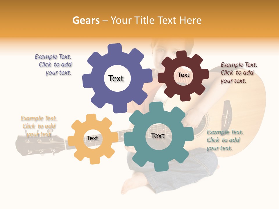 Melody Cute Kid PowerPoint Template