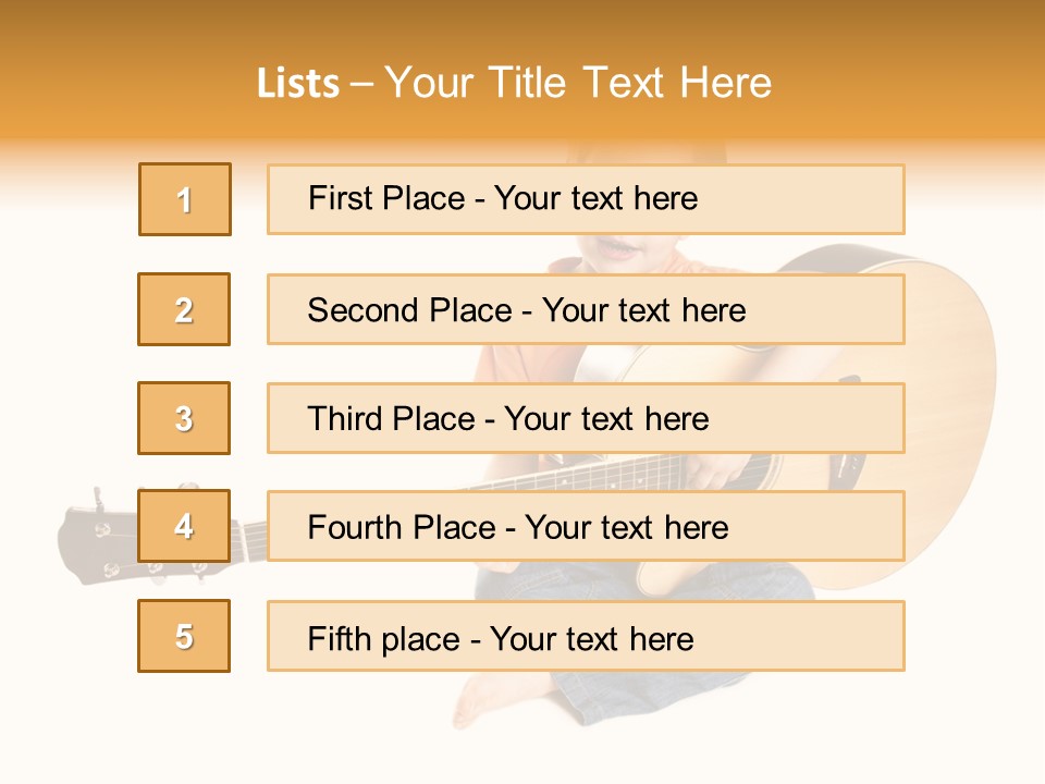 Melody Cute Kid PowerPoint Template