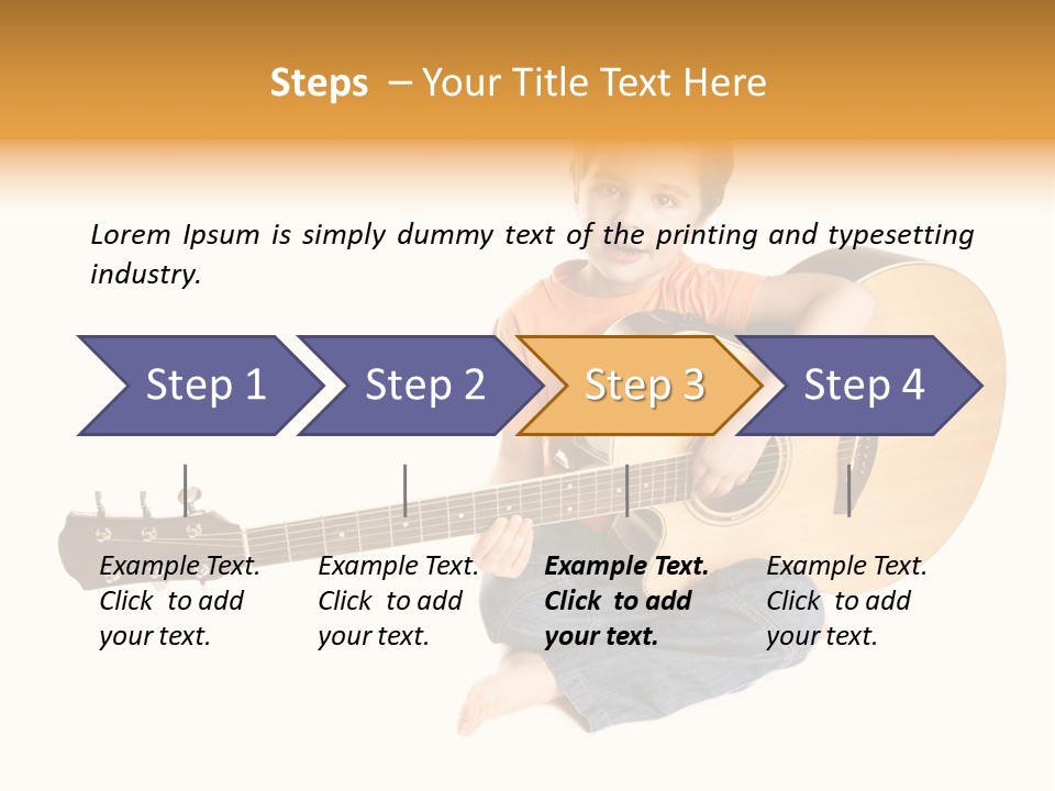Melody Cute Kid PowerPoint Template