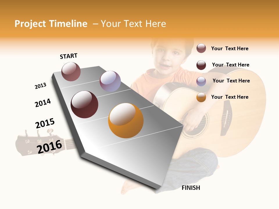 Melody Cute Kid PowerPoint Template