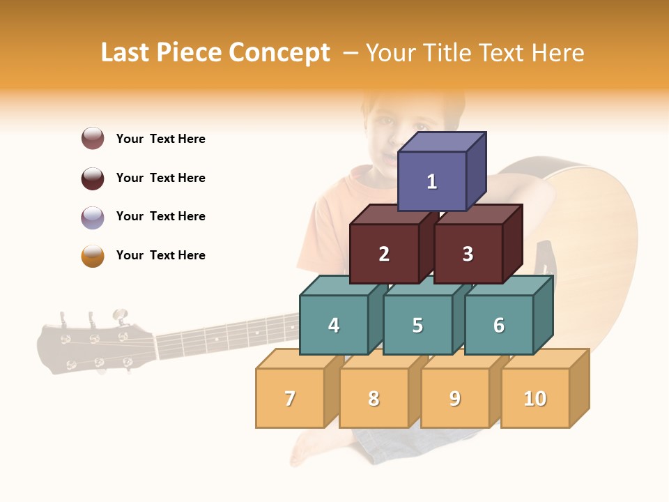 Melody Cute Kid PowerPoint Template